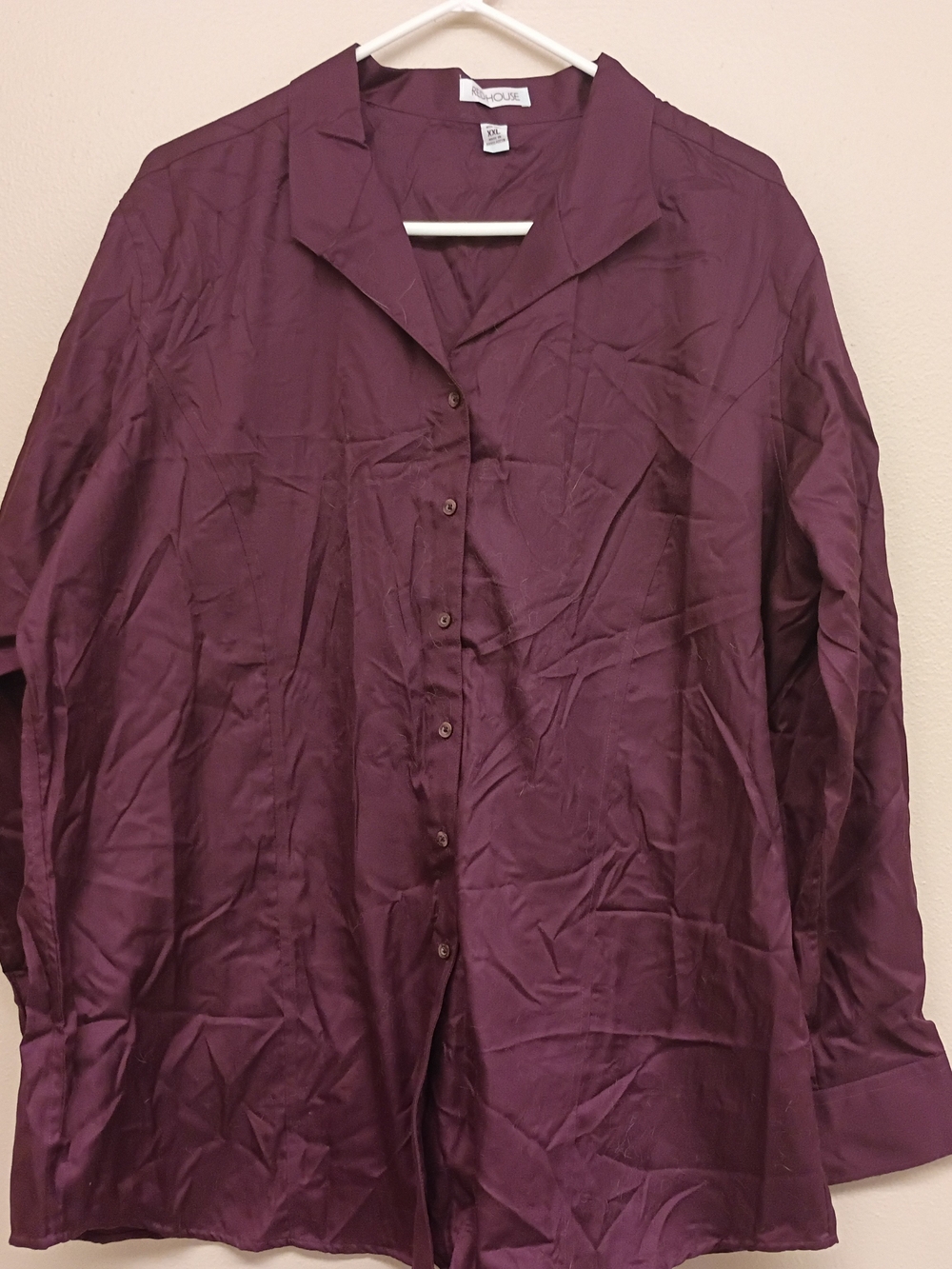 Wine Button-Up Shirt - Red House